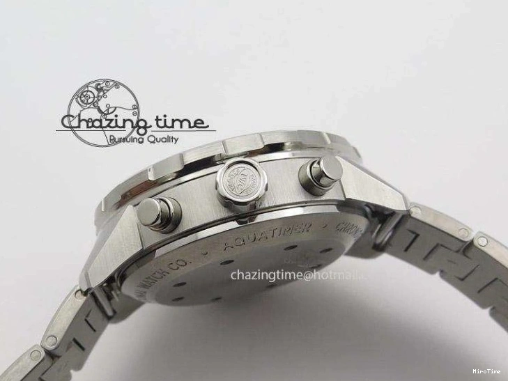 MIROTIME 0323 Versatile Aquatimer Chrono IW376803 V6F 1:1 Best Edition White Dial On SS Bracelet A 7359